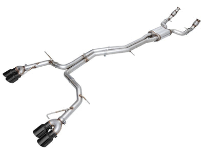 AWE Tuning 19-23 Audi C8 S6/S7 2.9T V6 AWD Track Edition Exhaust - Diamond Black Tips for performance upgrades at DTX Performance.