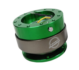 NRG Quick Release Gen 2.0 - Green Body / Green Ring, aftermarket performance car part, DTX Performance.