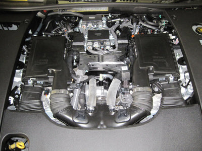K&N 07 Lexus LS460 4.6L-V8 Drop In Air Filter in engine bay with performance car parts