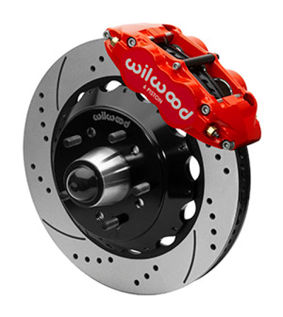 Wilwood Narrow Superlight 6R Front Truck Kit 14.00in Red 88-98 GMC Truck C1500/C2500 - Performance Brake Upgrades by DTX Performance