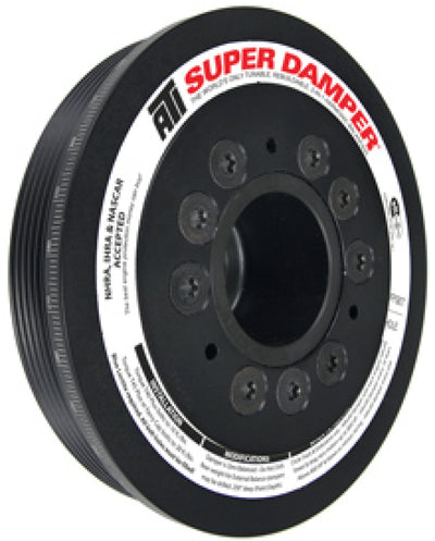 ATI Damper - 6.78in - Alum - 6 Grv - Mitsubishi Evo 8 - 4G63 - w/Integra Lower Cam Drive, performance car parts from DTX Performance