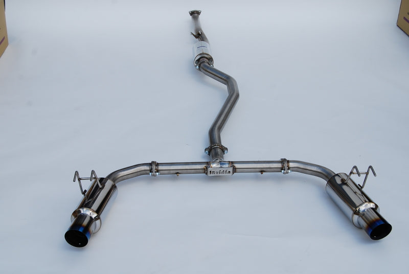 Invidia 2022+ Honda Civic Si (1.5T) 70mm N1 Cat Back Exhaust - Burnt TI Tips, performance exhaust from DTX Performance shop