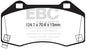 EBC 2017+ Fiat 124 Spider 1.4L Turbo Abarth Greenstuff Front Brake Pads schematic with dimensions