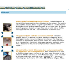 Load image into Gallery viewer, BBK BBK Cold Air Filter Restore Cleaner And Re-Oil Kit instructions for restoring performance car parts filter