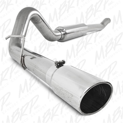 MBRP 2003-2007 Ford F-250/350 6.0L EC/CC Cat Back Single Side exhaust system for performance.