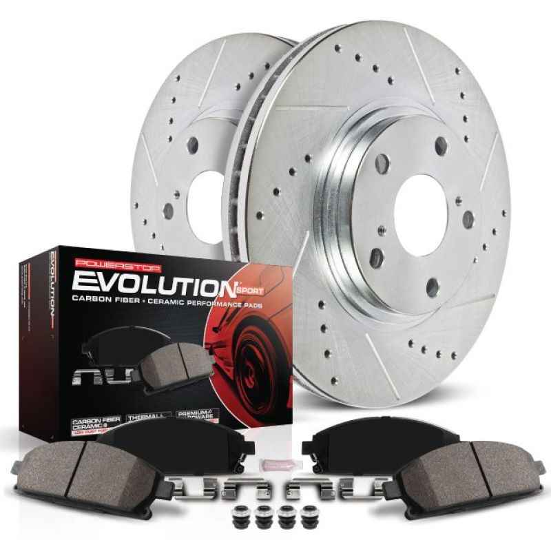 Power Stop 08-13 Infiniti G37 Rear Z23 Evolution Sport Brake Kit - high performance brakes by DTX Performance, upgrade for cars