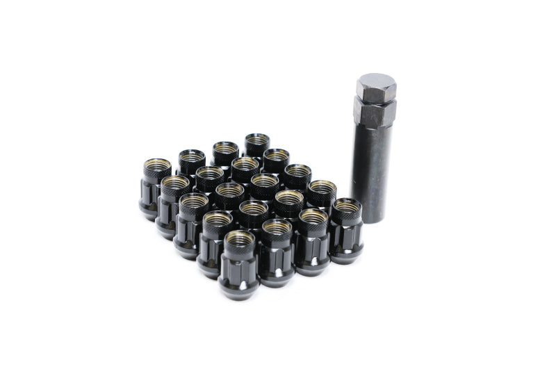 Wheel Mate Monster Lug 35 Short Lug Nut Set of 20 - Black 14x1.50, high performance auto parts for performance car tuning