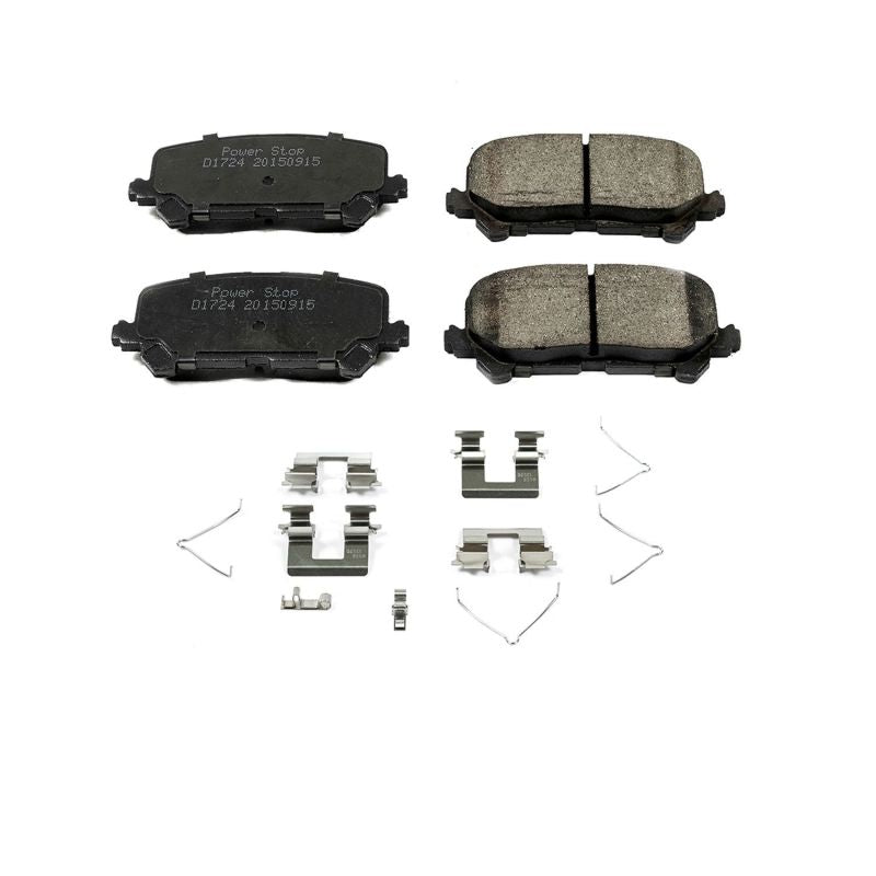 Power Stop 14-16 Acura MDX Rear Z17 Evolution Ceramic Brake Pads w/Hardware - DTX Performance