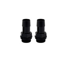 Load image into Gallery viewer, Mishimoto 2pcs. M20x1.5 5/8in Aluminum Catch Can Fittings - Black for high performance engine upgrades at DTX Performance
