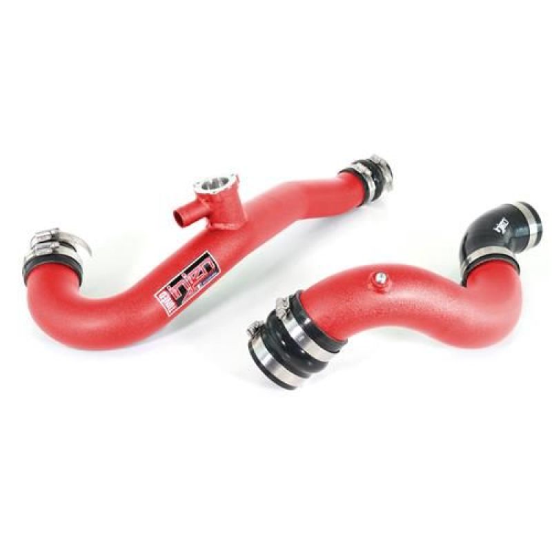 Injen 15-19 Ford Mustang 2.3L EcoBoost Aluminum Intercooler Piping Kit - Wrinkle Red - DTX Performance