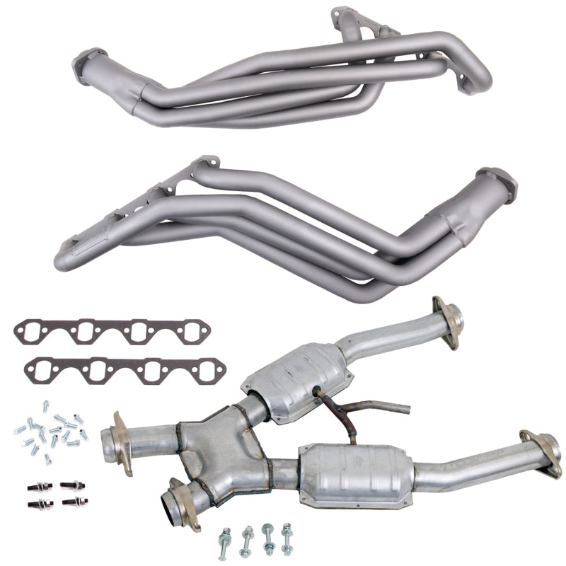 BBK 94-95 Ford Mustang 5.0L 1-5/8 Long Tube Headers w/High Flow Catted X-Pipe (Ti Ceramic) - DTX Performance