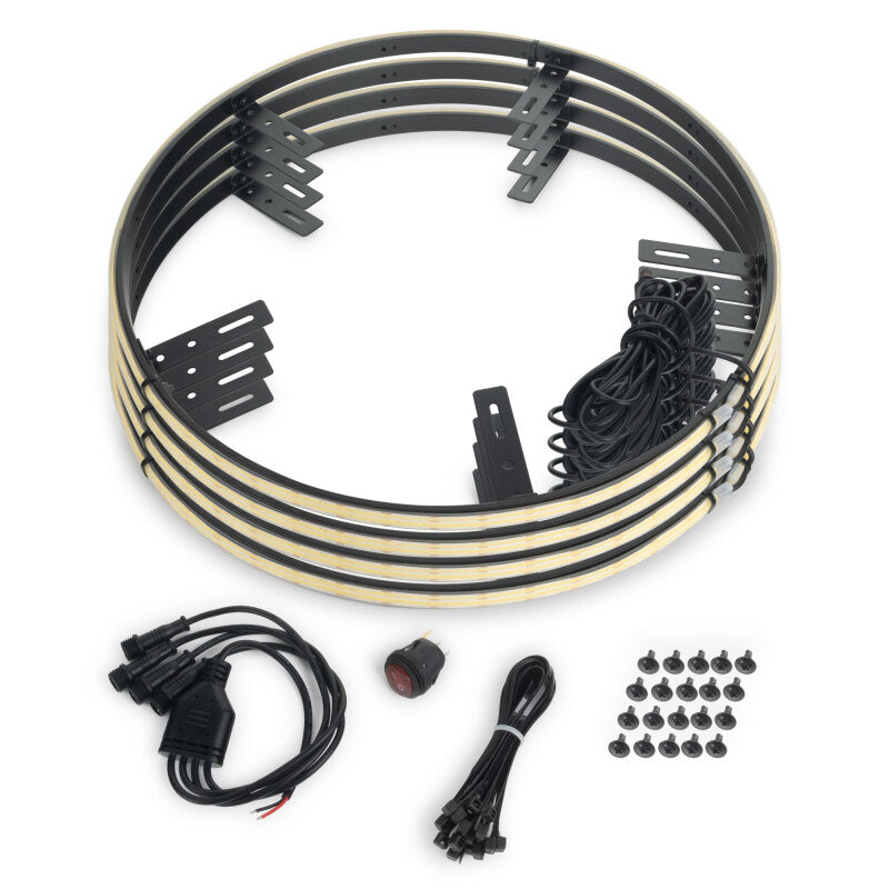 ORACLE Lighting LED Illuminated Wheel Rings - 16.5in PLASMA White for high performance car tuning and upgrades