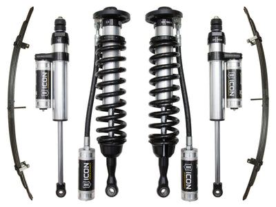 ICON 2007+ Toyota Tundra 1-3in Stage 4 Suspension System with high performance auto parts by DTX Performance for off-road excellence.