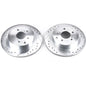 Power Stop 89-96 Nissan 300ZX Rear Evolution Drilled & Slotted Rotors - Pair, performance car parts, brake upgrades