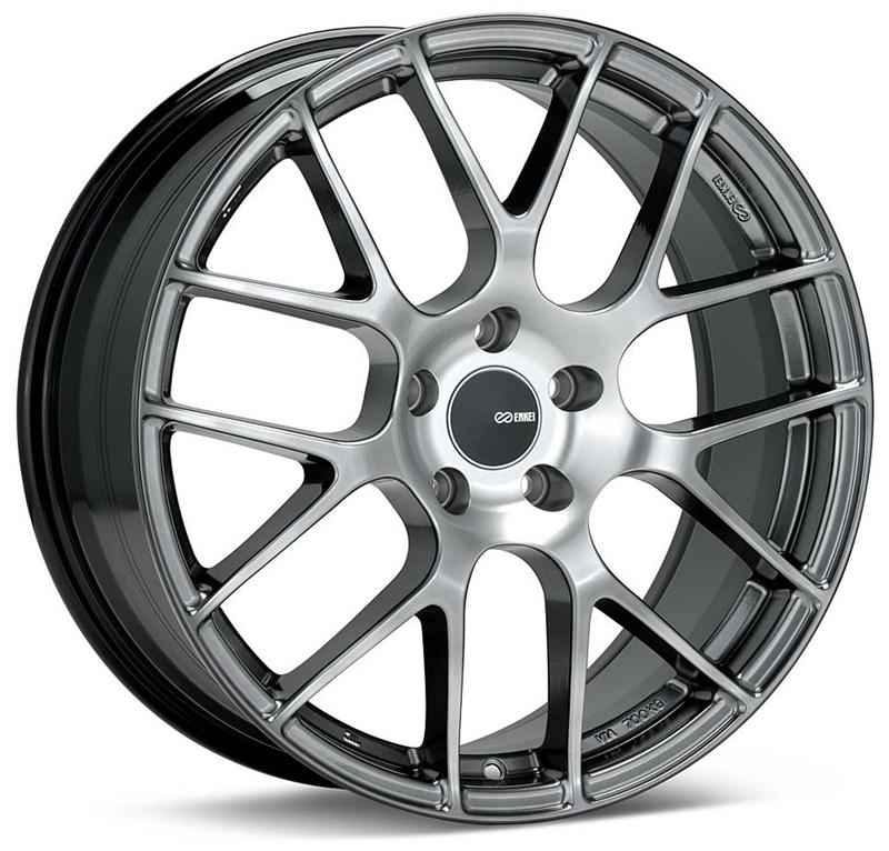 Enkei Raijin 18x8.5 38mm Offset 5x114.3 Bolt Pattern 72.6 Bore Diameter Hyper Silver Wheel