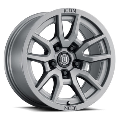 ICON Vector 5 17x8.5 5x150 25mm Offset Titanium Wheel, perfect for performance upgrades and racing suspension from DTX Performance.
