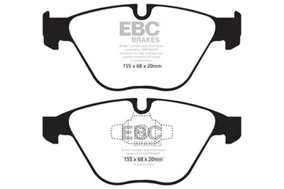 EBC 13+ BMW X1 2.0 Turbo (28i) Redstuff Brake Pads, performance car parts, high performance brakes, DTX Performance