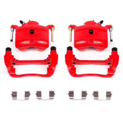 Power Stop 13-15 Acura ILX Front Red Calipers w/Brackets - Pair, high performance brakes, DTX Performance, aftermarket performance parts