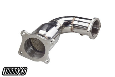 Turbo XS 2015+ Subaru WRX Front Pipe w/ Catalytic Converter for performance car upgrades at DTX Performance