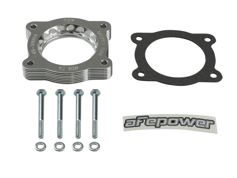 aFe 07-13 Chevrolet Silverado 1500/GMC Sierra 1500 Silver Bullet Throttle Body Spacer - Silver - DTX Performance