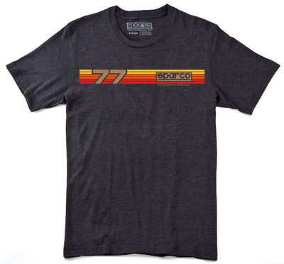 Sparco T-Shirt Rally Tri Charcoal Large for performance car parts enthusiasts