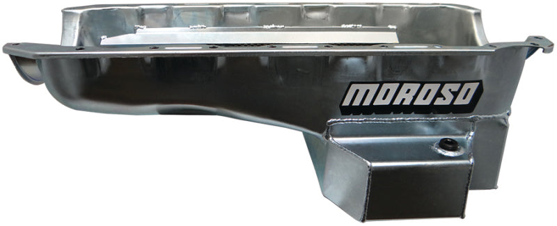 Moroso Chevrolet Big Block Mark IV/GM A Body Road Race Baffled Wet Sump 6.5qt 8in Steel Oil Pan - DTX Performance