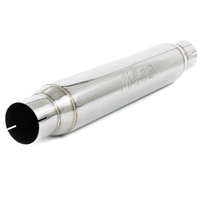 MBRP Universal Resonator 3in Inlet/Outlet 22in Body 26in Overall T304 for performance car parts