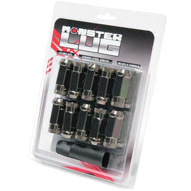 Wheel Mate Monster Locking Lug Nut Set of 4 - Black Chrome 14x1.50, performance car parts by DTX Performance, tuning upgrades