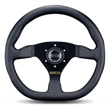 Load image into Gallery viewer, Sparco Steering Wheel L360 Ring Suede Black for performance car parts at DTX Performance, veteran owned shop for high performance auto parts.