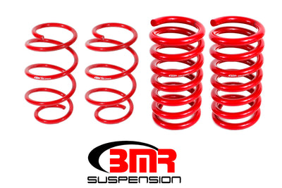 BMR 15-17 S550 Mustang Drag Version Lowering Springs (Set Of 4) - Red, performance car parts by DTX Performance
