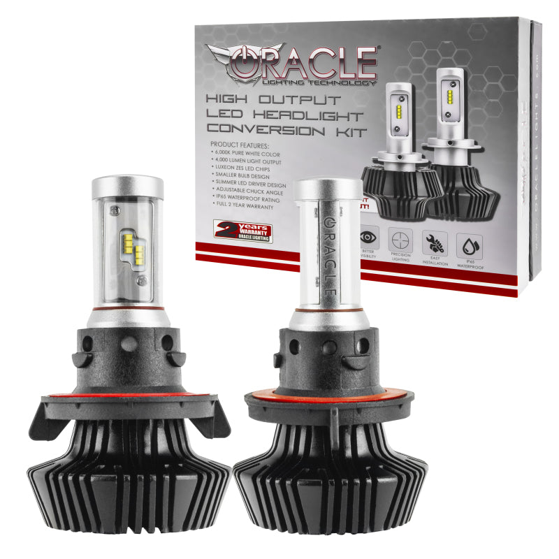 Oracle H13 4000 Lumen LED Headlight Bulbs (Pair) - 6000K for high performance car parts from veteran owned shop.