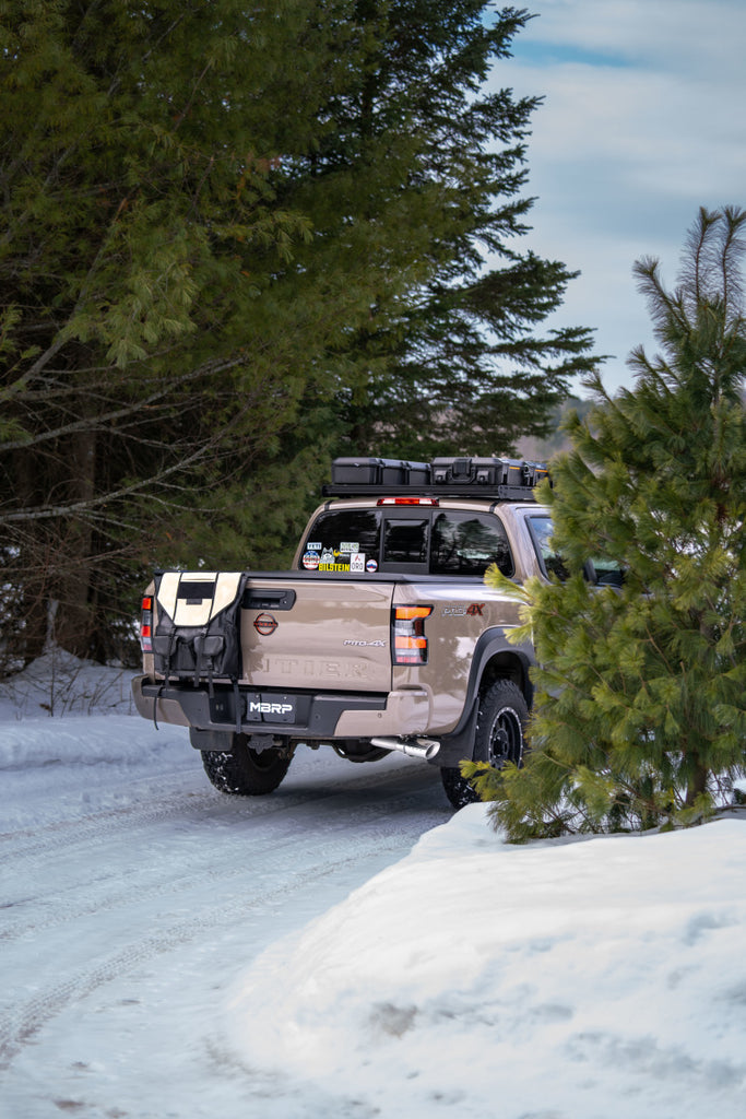 2023 Nissan Frontier with MBRP 3.8L Cat Back.