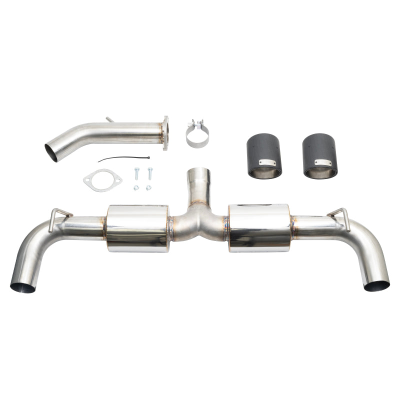 Injen 19-22 Hyundai Veloster N L4 2.0L Turbo Performance SS Axle Back Exhaust System - Carbon Tips - DTX Performance