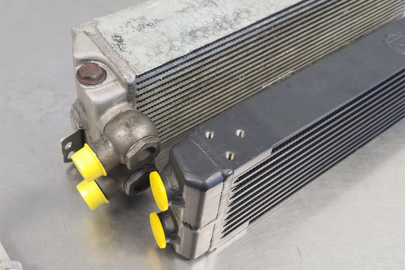 CSF Universal Dual-Pass Oil Cooler (RS Style) - M22 x 1.5 - 24in L x 5.75in H x 2.16in W - DTX Performance