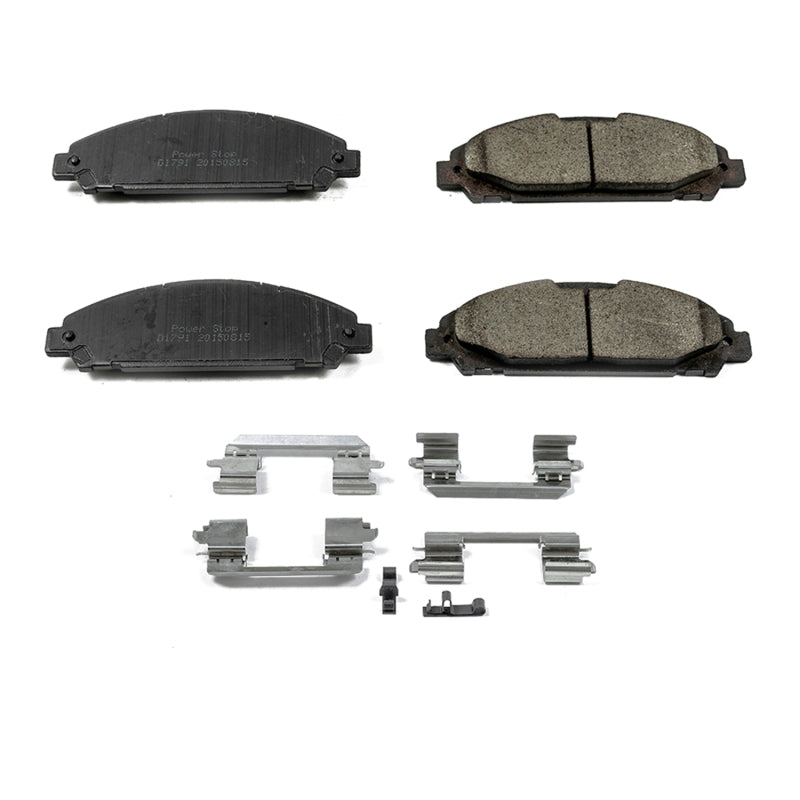 Power Stop 15-19 Ford Mustang Front Z17 Evolution Ceramic Brake Pads w/Hardware - DTX Performance