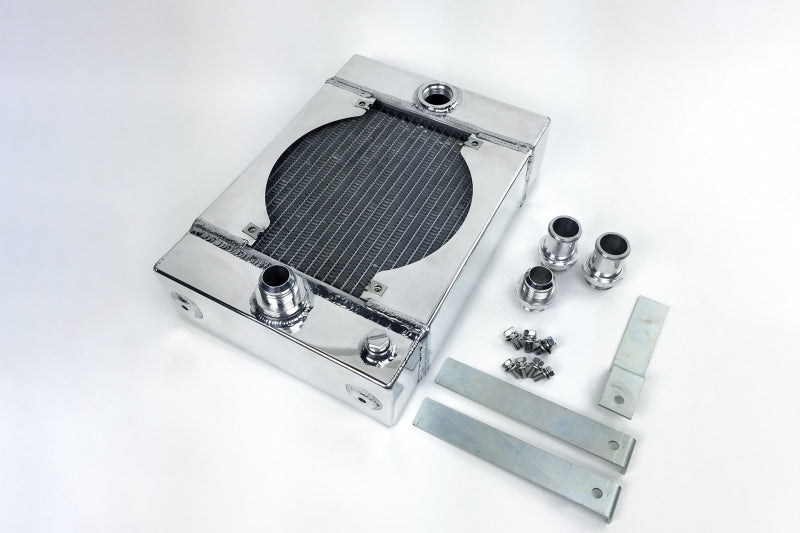 CSF Universal Drag Race / Tuck Radiator w/9in Spal Fan - 10.5in H x 10in L x 3.6in W - DTX Performance