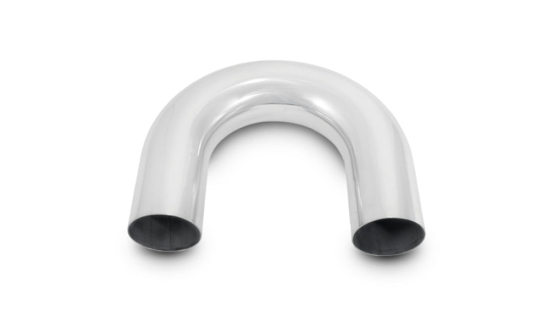 Vibrant 4in O.D. Universal Aluminum Tubing (180 degree Bend) - Polished for performance upgrades and car tuning by DTX Performance.