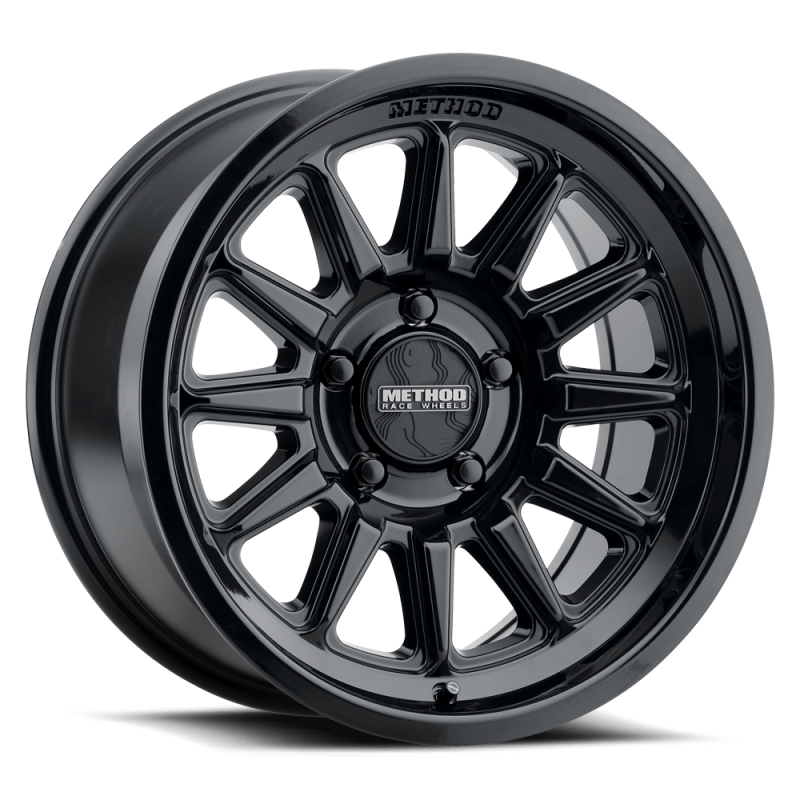 Method MR323 18x9 / 8x170 BP / 12ET / 5.44in BS / 130.81mm CB - Gloss Black Wheel - DTX Performance