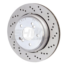 Load image into Gallery viewer, SHW 06-08 BMW Z4 3.2L Right Rear Cross-Drilled Lightweight Brake Rotor (34212282304), performance car parts, DTX Performance