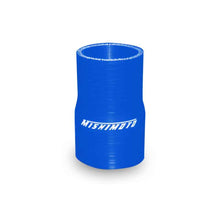 Load image into Gallery viewer, Mishimoto 2.25 to 2.5 Inch Blue Transition Coupler, perfect for high performance car parts, enhances engine and exhaust systems.