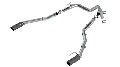 Borla 24-25 Ford Ranger Raptor 2.75in Tail Pipe Kit 4in Tip - Ceramic Black