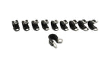 Vibrant Stainless Steel Cushion P-Clamp for 1.125in OD Hose (10 Pack)