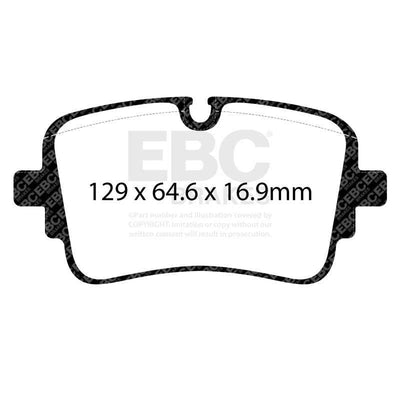 EBC 2020+ Audi A8 Quattro (D5) Yellowstuff Rear Brake Pads for high performance brakes and tuning upgrades