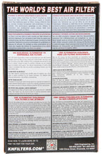 Load image into Gallery viewer, K&amp;N air filter packaging with multilingual benefits