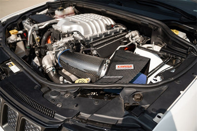 Corsa 20-25 Dodge Durango SRT Hellcat Carbon Fiber Air Intake w/ MaxFlow 5 Oil Filter inside engine bay