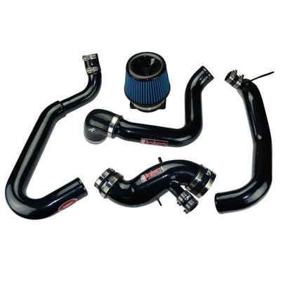 Injen 03-06 Evo 8/9/MR Cast Aluminum Intake System w/ Full Intercooler Piping Black Short Ram Intake, performance car parts by DTX