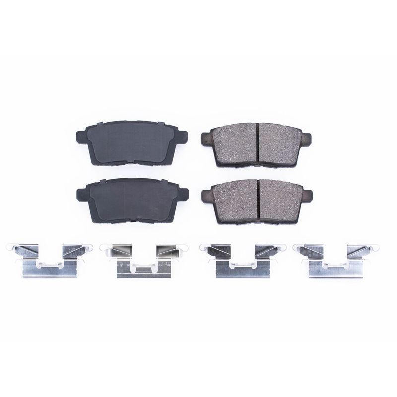 Power Stop 07-10 Ford Edge Rear Z17 Evolution Ceramic Brake Pads w/Hardware - DTX Performance