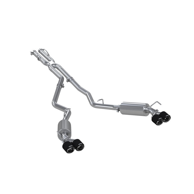 MBRP 20-21 Ford Explorer ST 3.0L Ecoboost SS 2.5in Dual Rear Exit w/ Carbon Fiber Quad Tips - T304 exhaust system