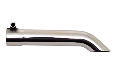 Gibson Turn Down Slash-Cut Tip - 1.5in OD/1.5in Inlet/8in Length - Stainless exhaust tip, high performance car part