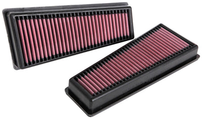 K&N 17-20 Mercedes Benz E63 V8-4.0L F/I Replacement Drop In Air Filter, performance car parts, DTX Performance